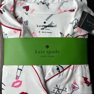 Kate Spade Lipstick and Lips Pajama Set